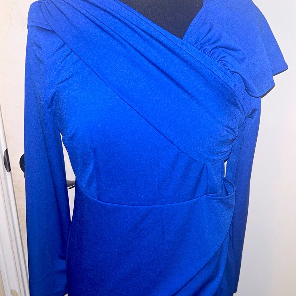 Metamorphosis Girl like new Elegant Blue Long-Sleeve Dress size XL